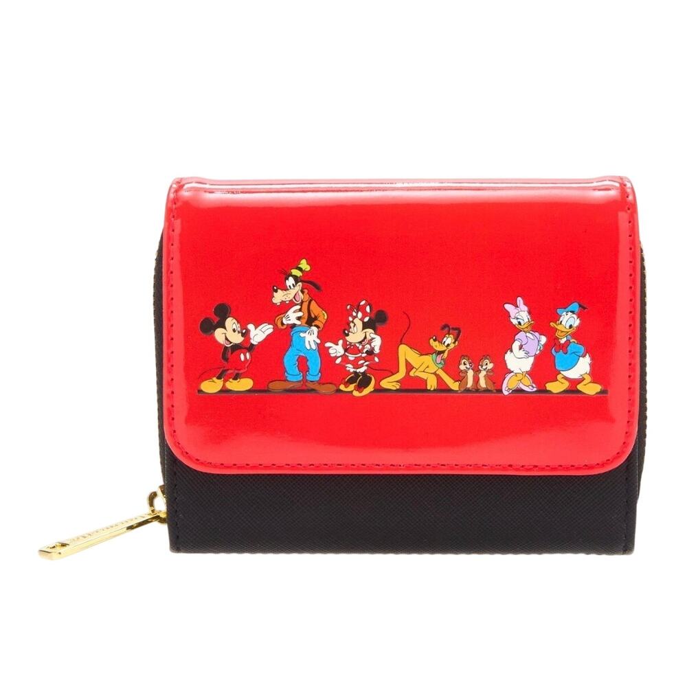 Loungefly Disney Mickey Mouse & Friends Red Wallet NWT